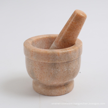 Creative Home 5.9" Diam. x 5.11" H  Marble Stone Mortar and Pestle Set